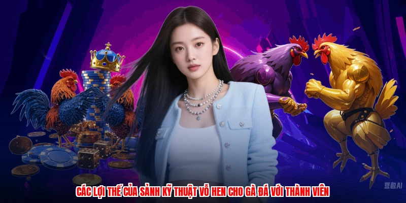 Các lợi thế của sảnh kỹ thuật vỗ hen cho gà đá với thành viên