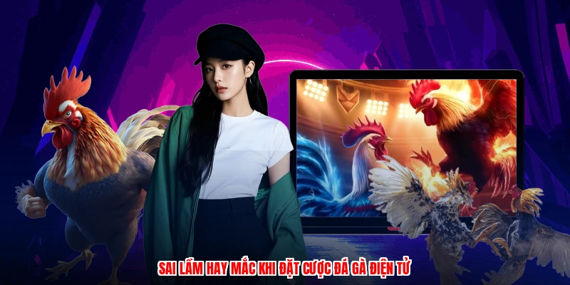 Sai lầm hay mắc khi đặt cược đá gà điện tử