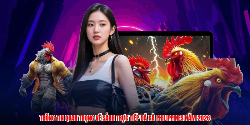 Thông tin quan trọng về sảnh trực tiếp đá gà Philippines năm 2026